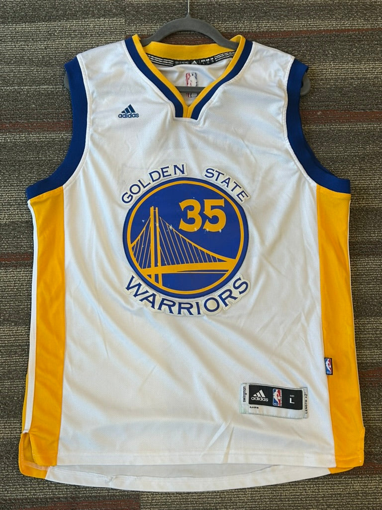 Golden State Warriors Jersey Mens Large Kevin Durant #35 Adidas Swingman NBA