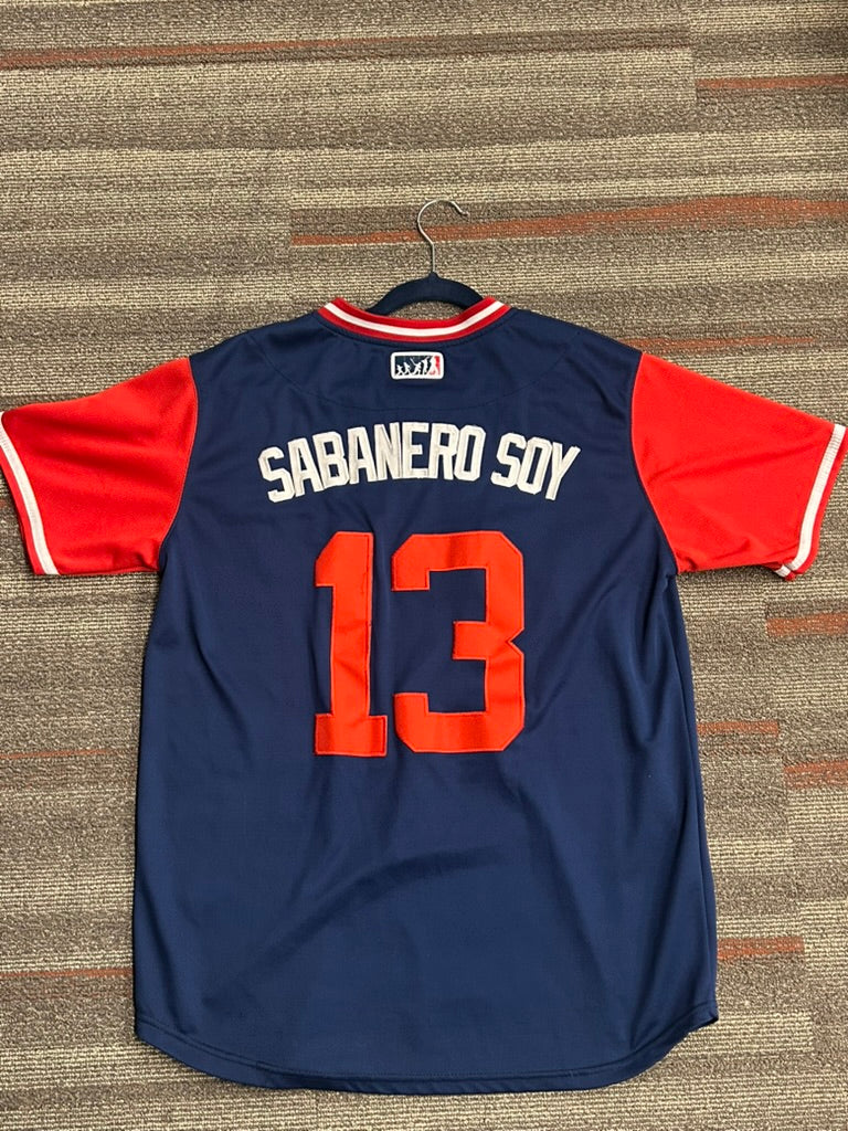 Atlanta Braves Ronald Acuna Jr Sabanero Soy 2018 Players Weekend Sz Small Jersey