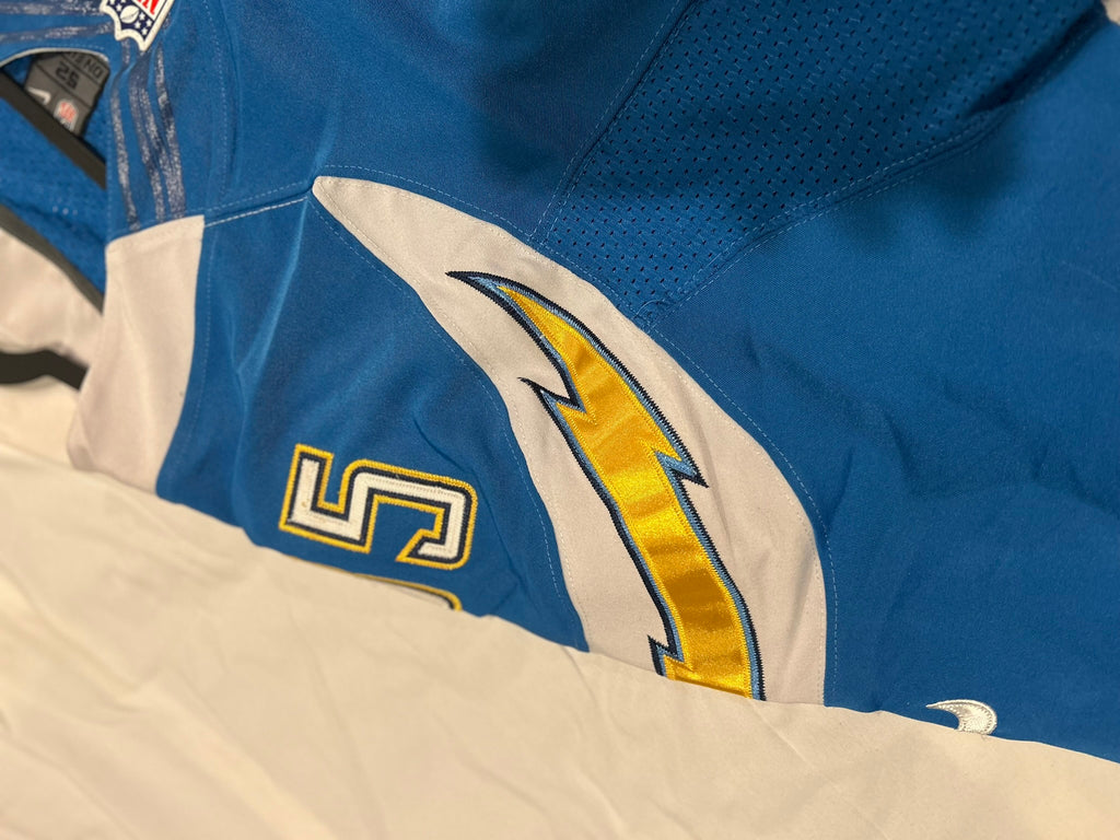 Nike On Field NFL San Diego Chargers Antonio Gates #85 Jersey Size 52 Powder Blue