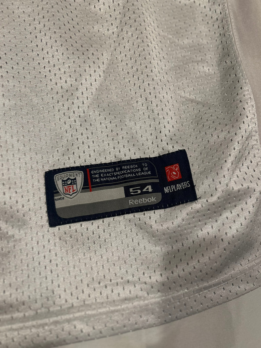 On Field Reebok Tennessee Titans Jake Locker White Jersey Sz 54 Authentic Sewn