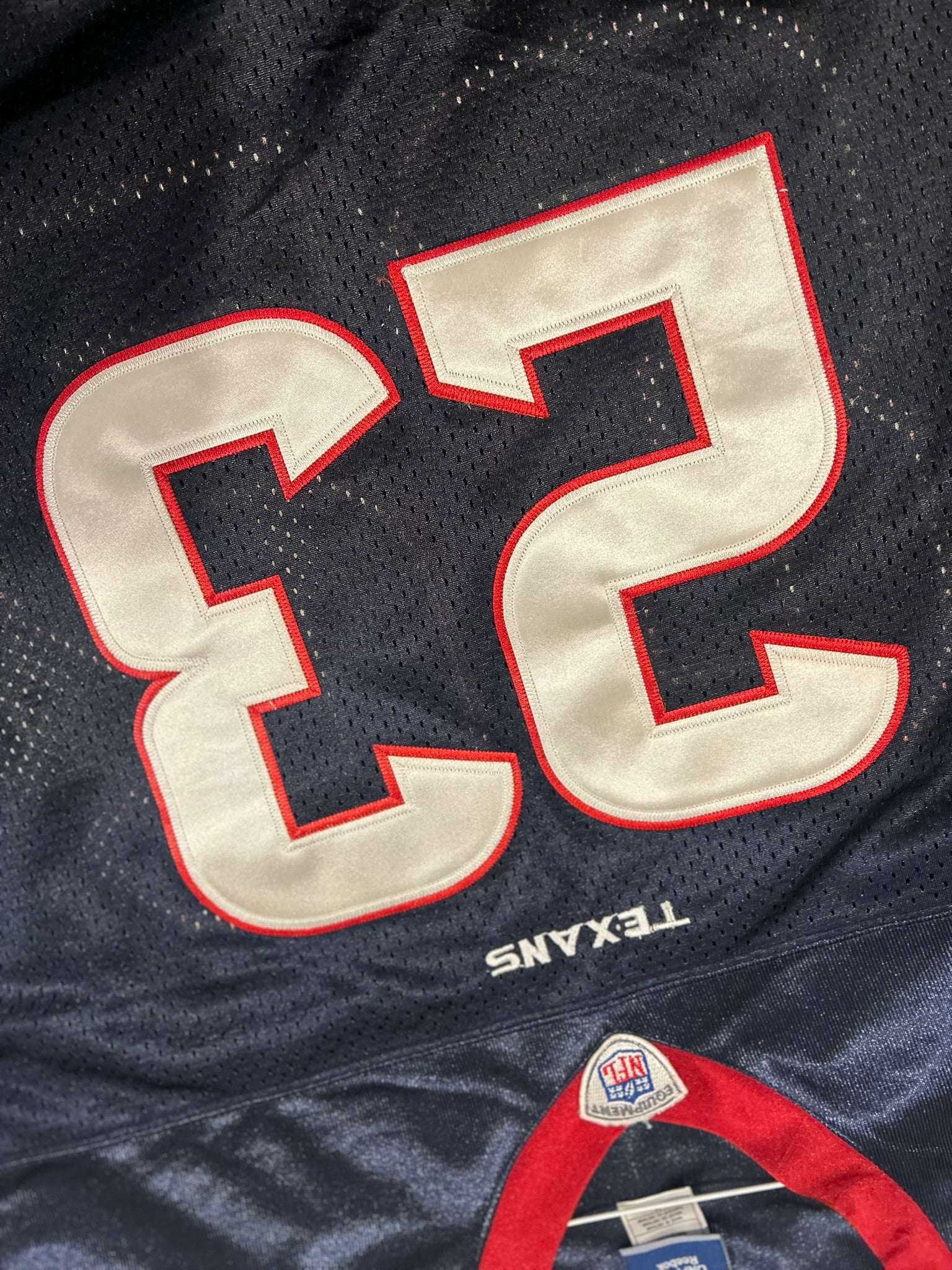 NFL Houston Texans Jersey Arian Foster On Field Reebok Jersey Sz 56 Navy Vintage