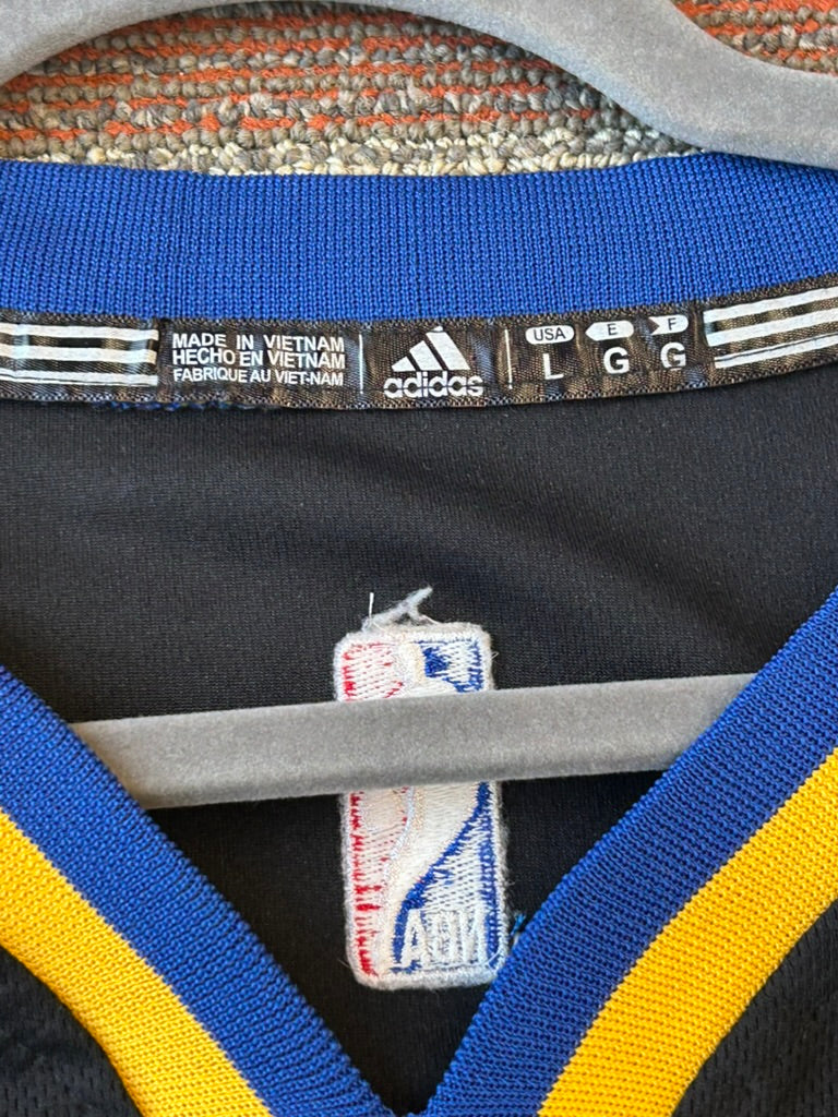 Golden State Warriors Kevin Durant Black Jersey Mens Large Adidas Authentic #35
