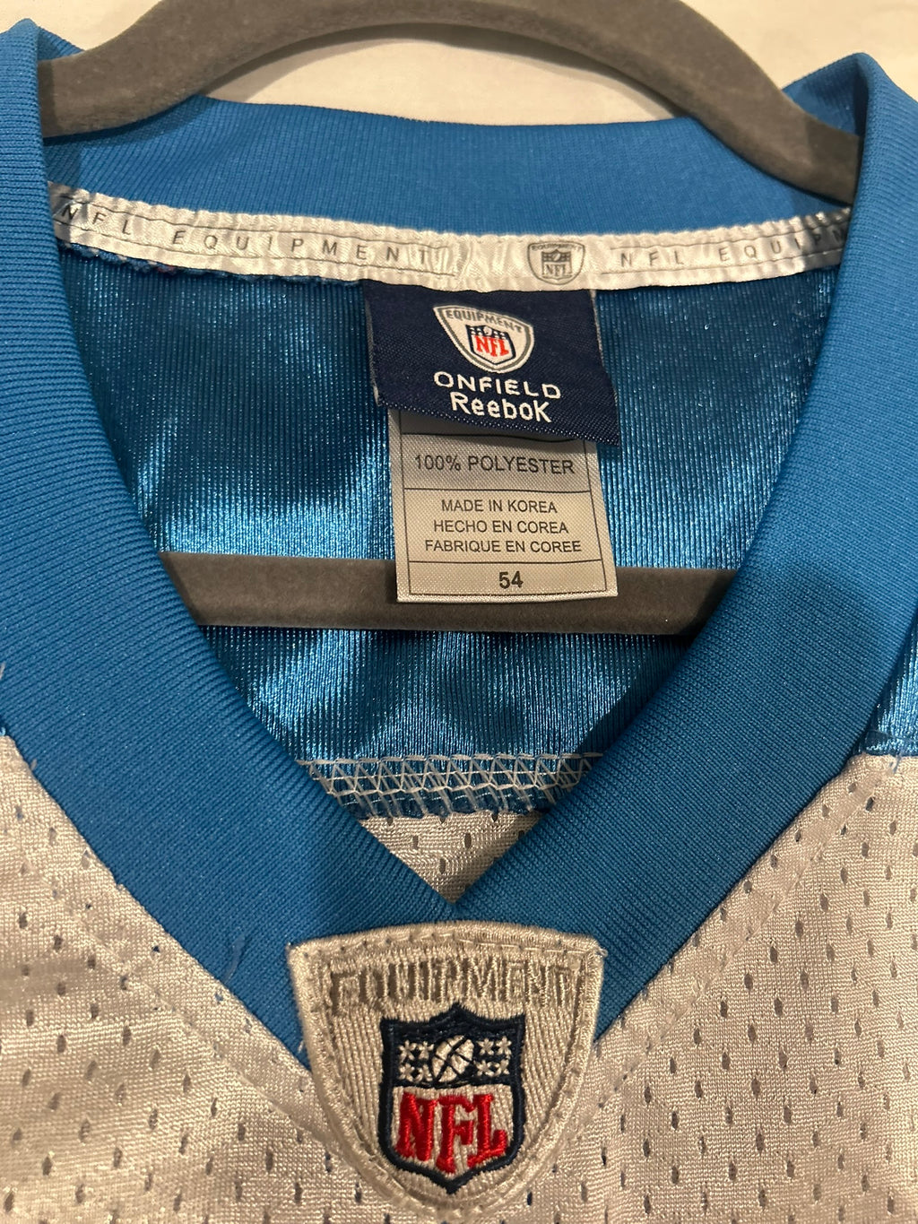 On Field Reebok Tennessee Titans Jake Locker White Jersey Sz 54 Authentic Sewn