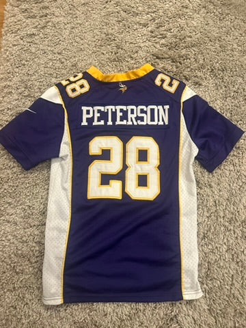 NFL Nike On Field Jersey Adrian Peterson Minnesota Vikings Youth L 14/16 Sewn