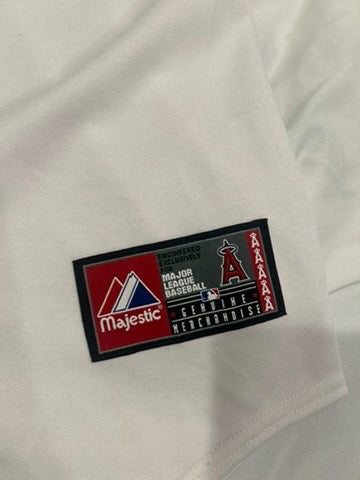 Majestic Los Angeles Angels Albert Pujols #5 White Jersey Men's Size Large