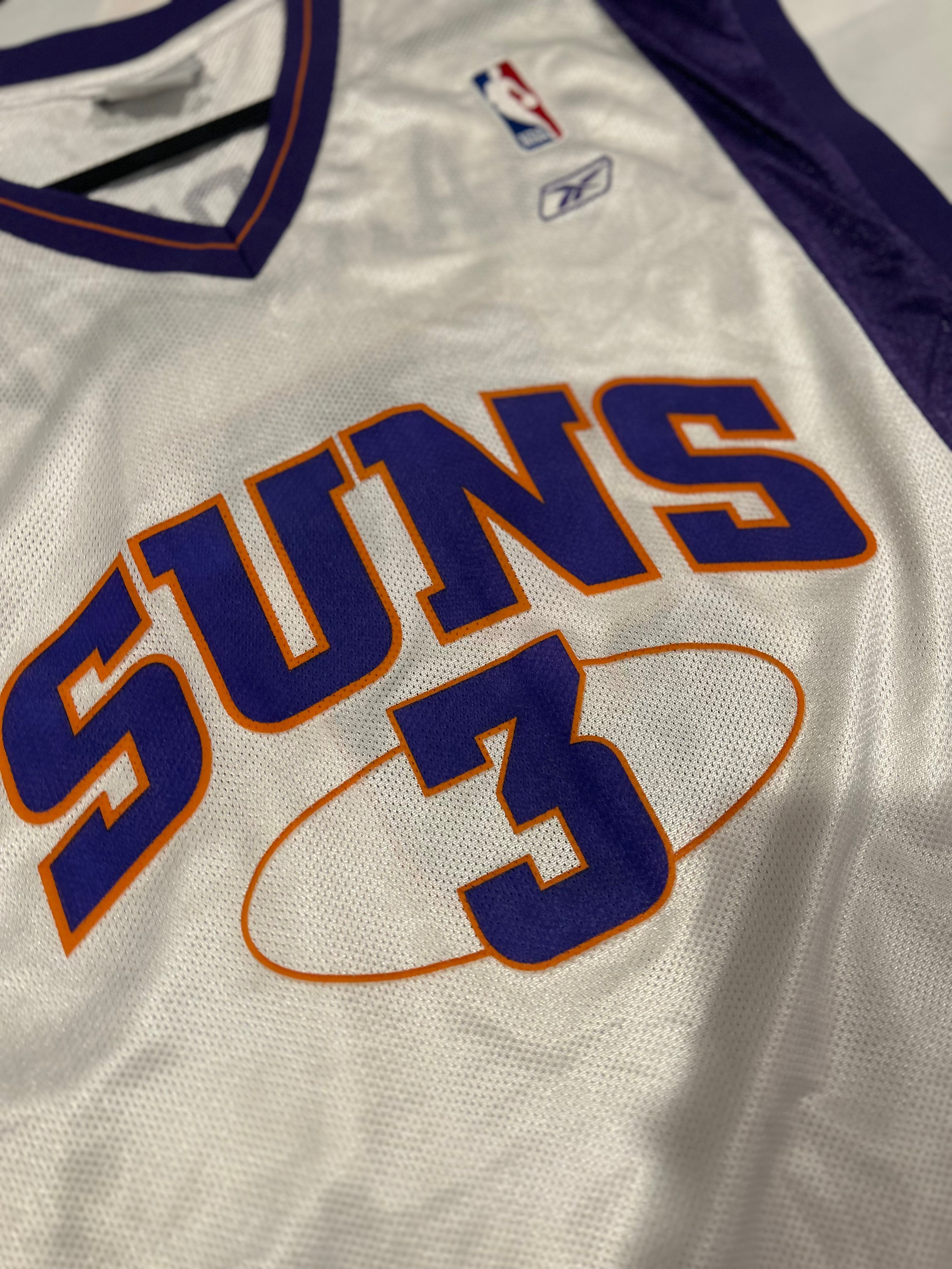 Phoenix Suns Stephon Marbury #3 Reebok Vintage NBA Jersey Size XL White Purple