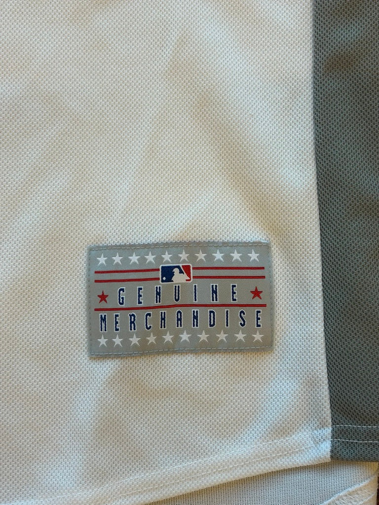 Texas Rangers Michael Young Mens Large Jersey Majestic Genuine Merchandise White