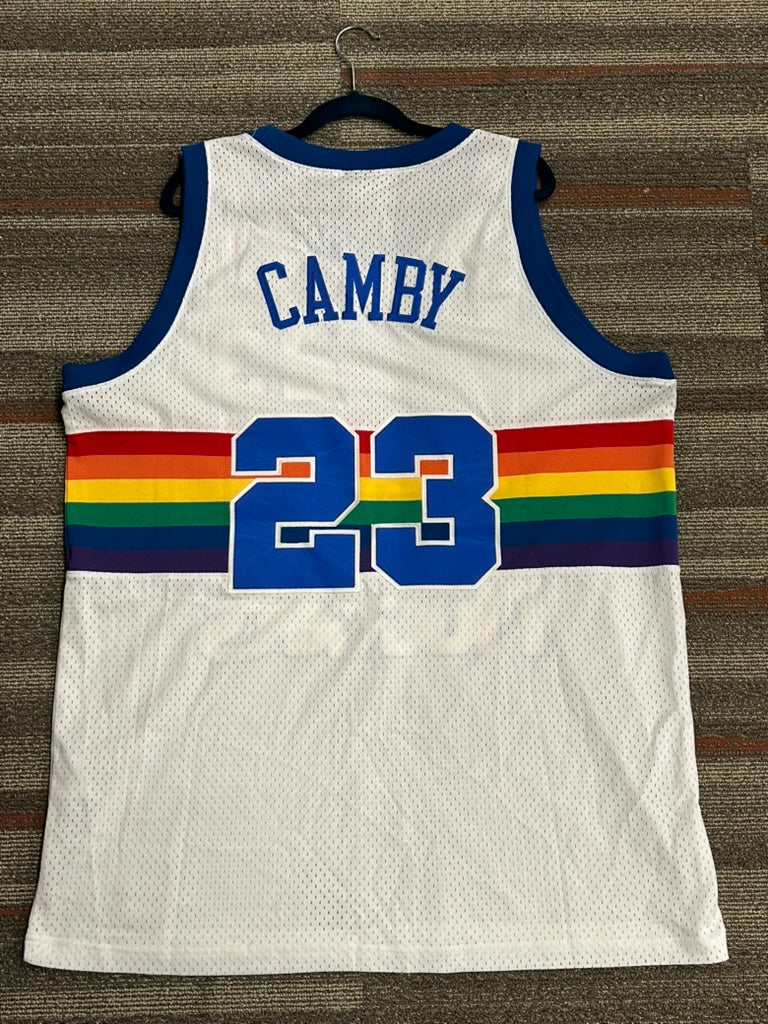 Denver Nuggets Marcus Camby Jersey 2XL Nike Men’s White Vintage Authentic NBA
