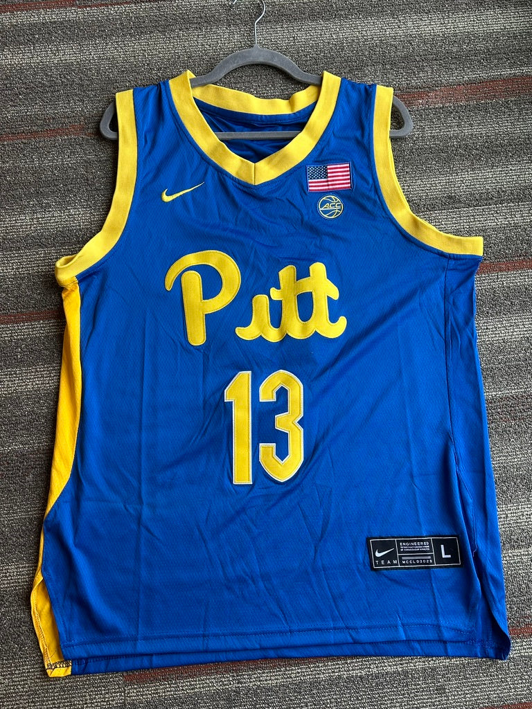 Men's University Of Pittsburgh Colosseum Jersey Large Basketball  Pitt Panthers