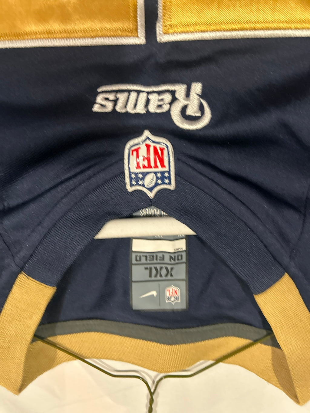 Nike Los Angeles Rams Jersey James Laurinaitis Sz XXL Embroidered On Field Navy