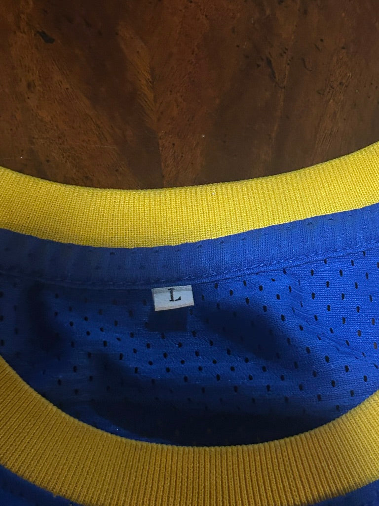 Vintage Michael Jordan Laney Bucs High School #23 Basketball Jersey L Blue