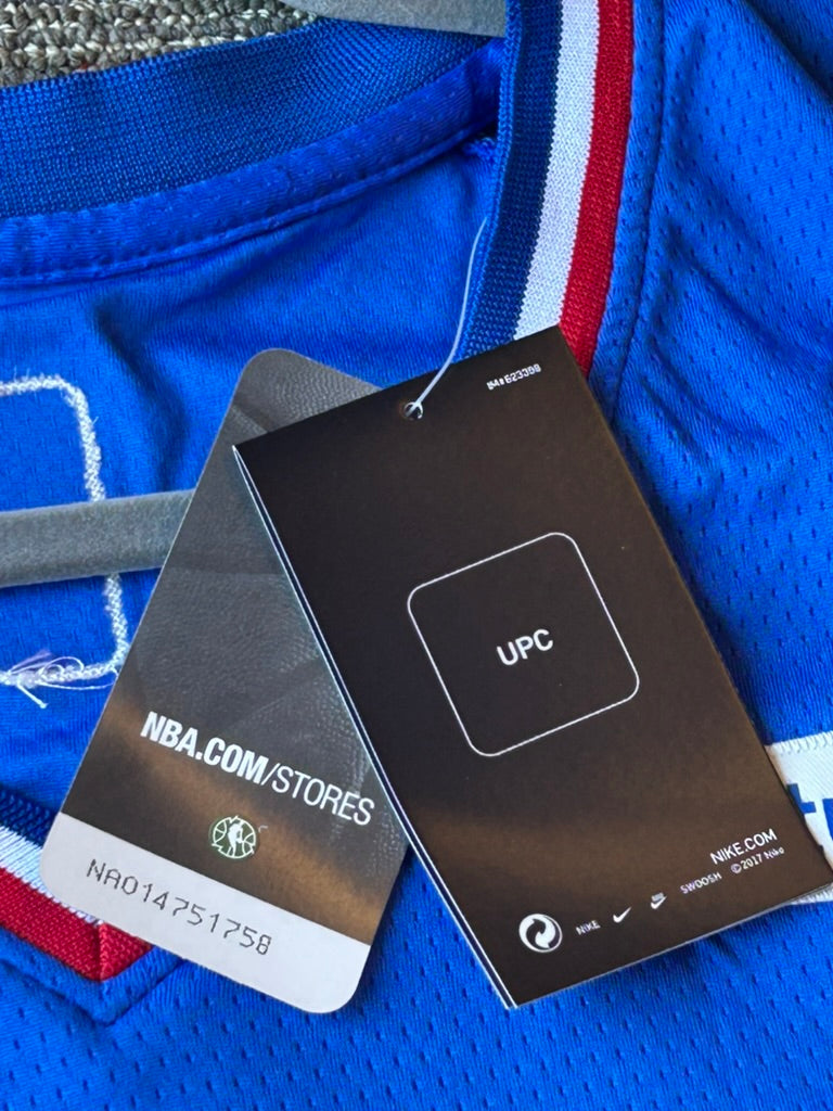 Joel Embiid #21 Philadelphia 76ers Swingman Statement Jersey Size 50 L/XL NWT