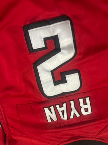 Atlanta Falcons Football Jersey Matt Ryan #2 Youth Size Large Nike Red On Field