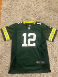 Nike Green Bay Packers Aaron Rodgers Jersey Youth Large L 14/16 NFL On Field