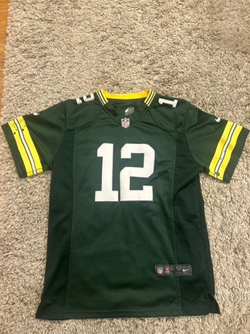 Nike Green Bay Packers Aaron Rodgers Jersey Youth Large L 14/16 NFL On Field
