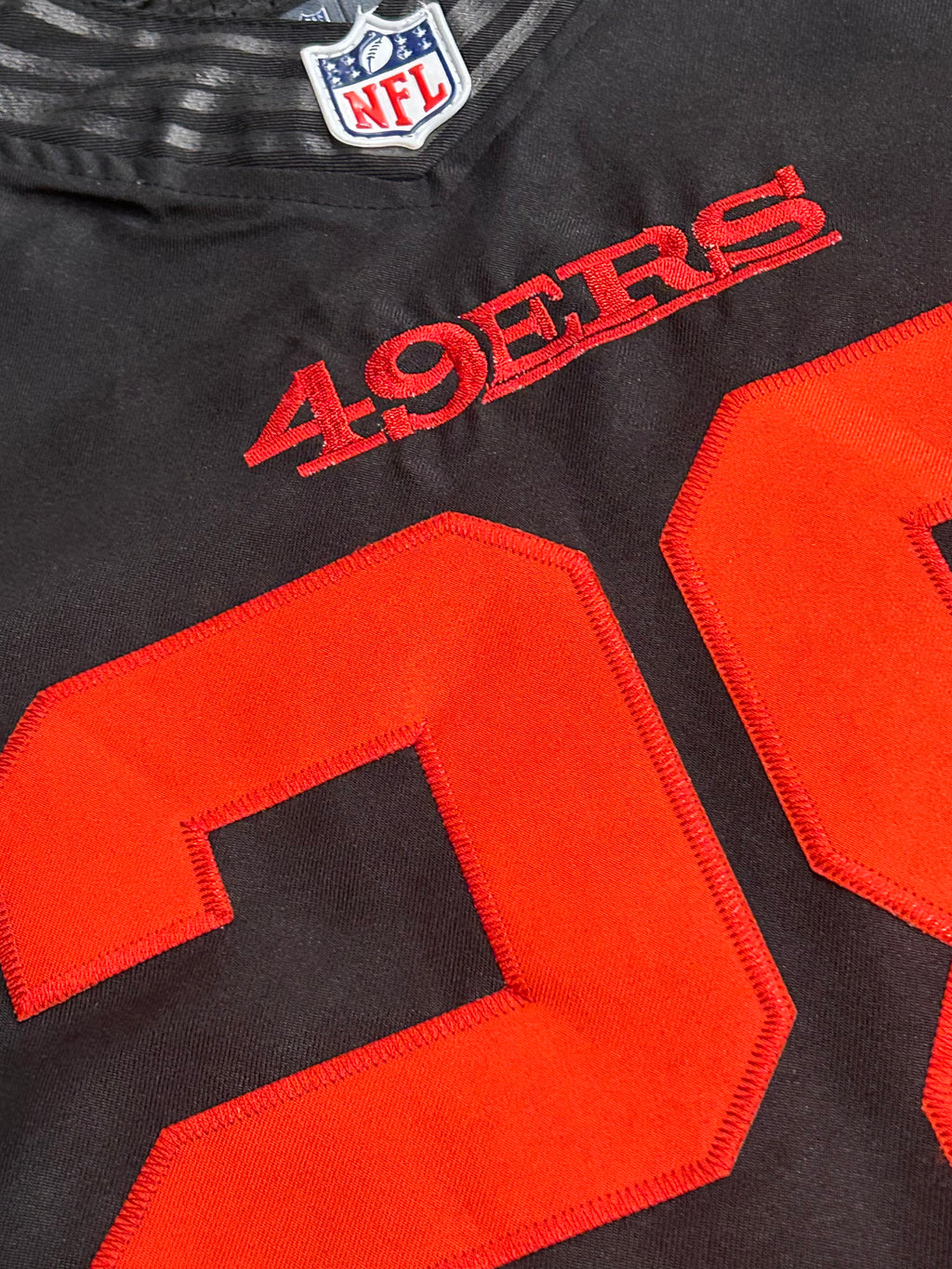 San Francisco 49ers Carlos Hyde Black Sz 44 M/L Jersey Nike NFL Players #28