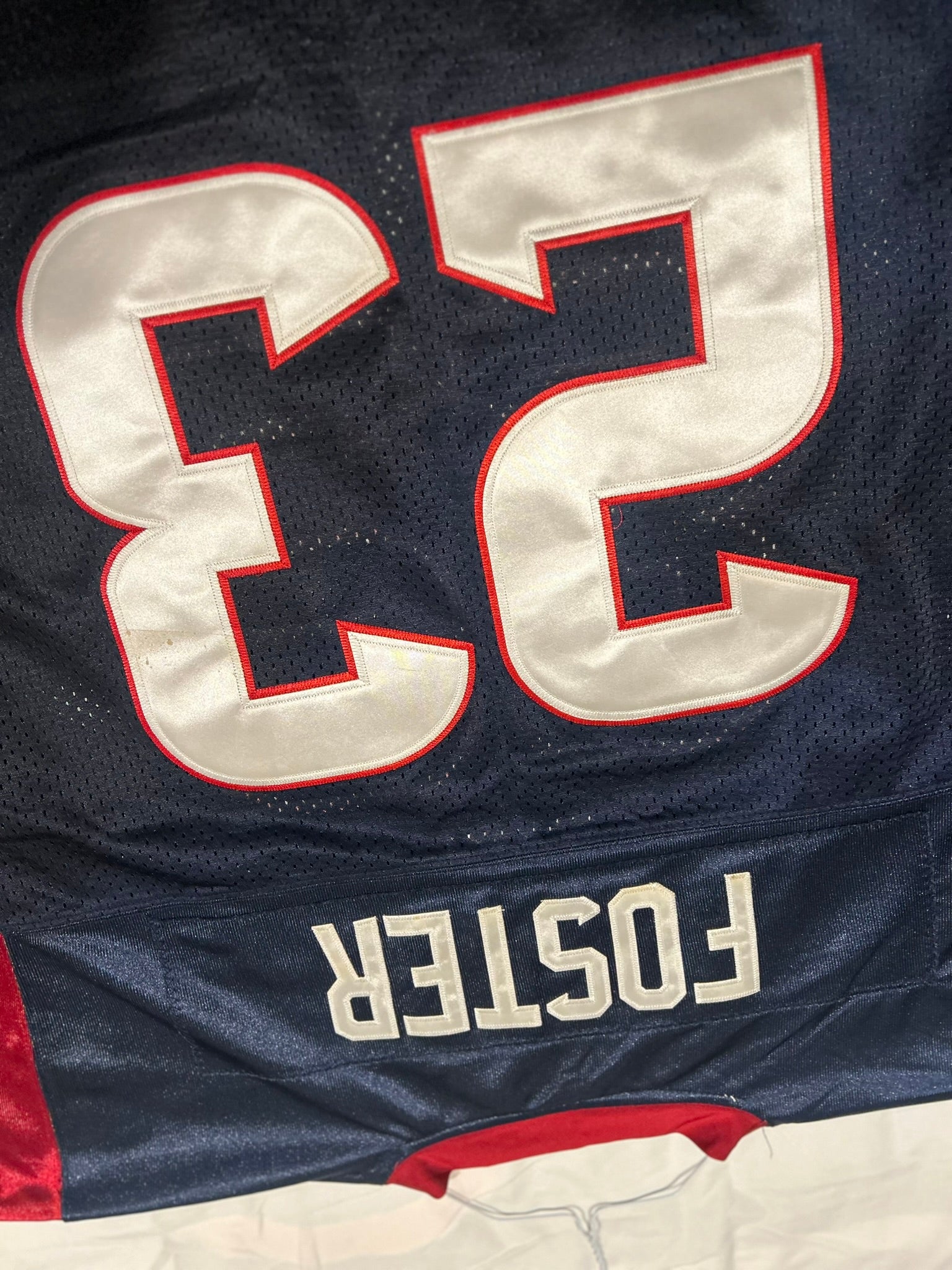 NFL Houston Texans Jersey Arian Foster On Field Reebok Jersey Sz 56 Navy Vintage