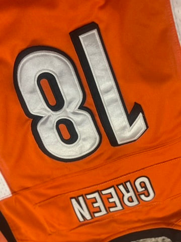 A.J Green Nike Cincinnati Bengals Jersey Youth Large Orange On Field Authentic