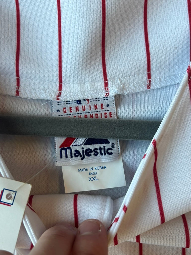 Majestic Phillies Genuine Merchandise Team Base MLB Jersey Sz 2XL New w Tags