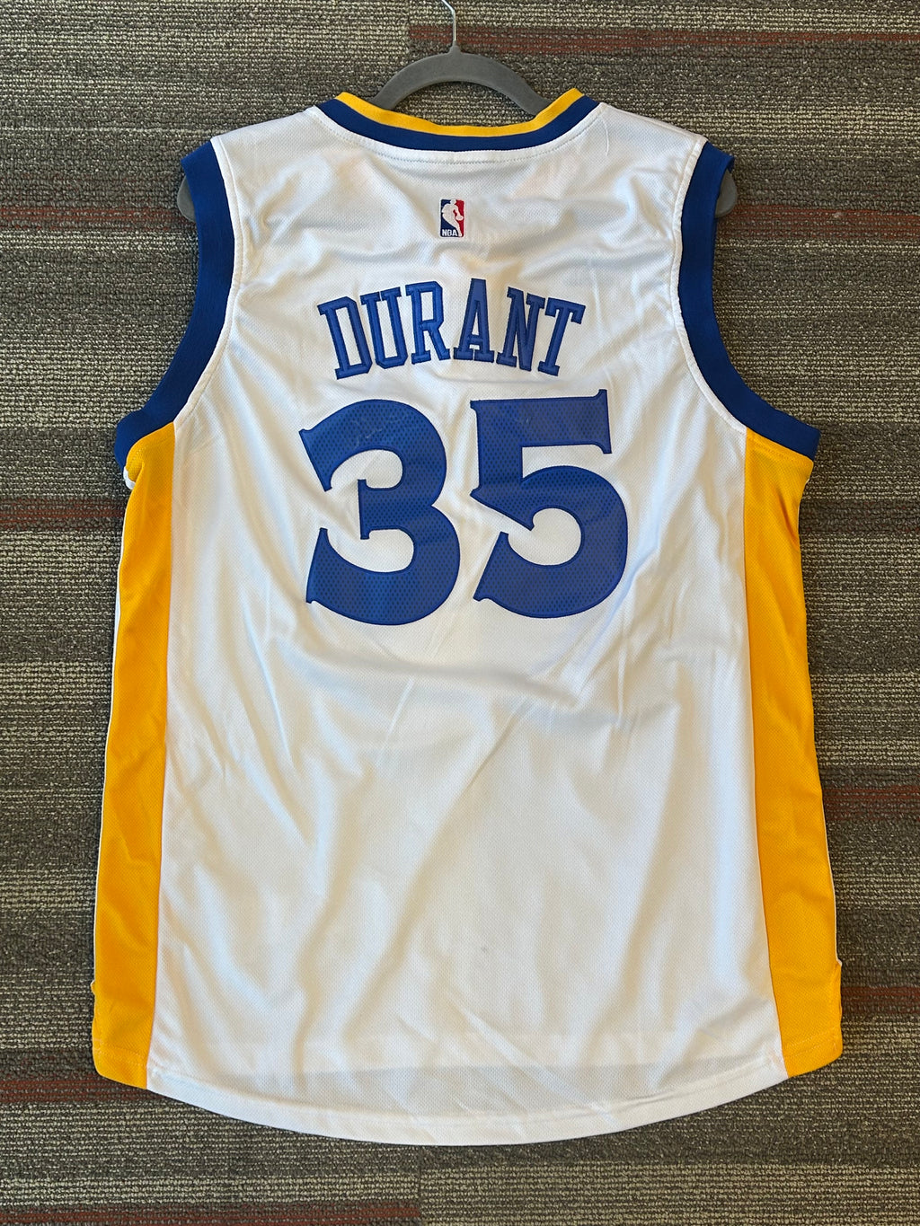 Golden State Warriors Jersey Mens Large Kevin Durant #35 Adidas Swingman NBA