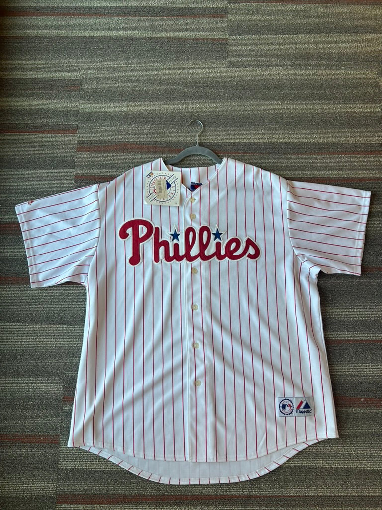 Majestic Phillies Genuine Merchandise Team Base MLB Jersey Sz 2XL New w Tags