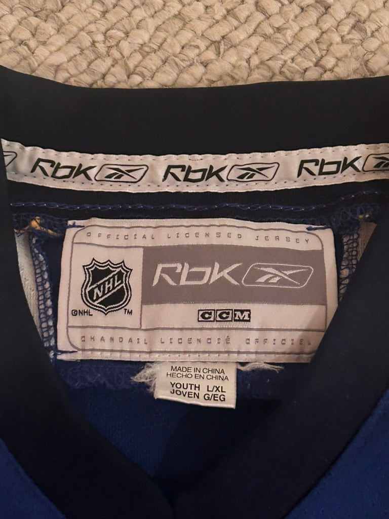 Reebok St Louis Blues Brad Boyes Jersey Youth L/XL Blue NHL Hockey Authentic
