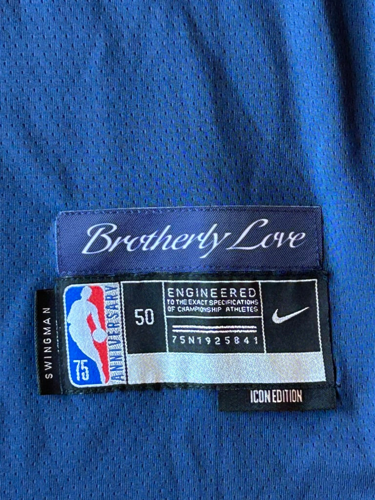 Nike NBA James Harden Sixers Sz 50 L/XL Jersey NWT Icon Edition 75th Aniv Crypto