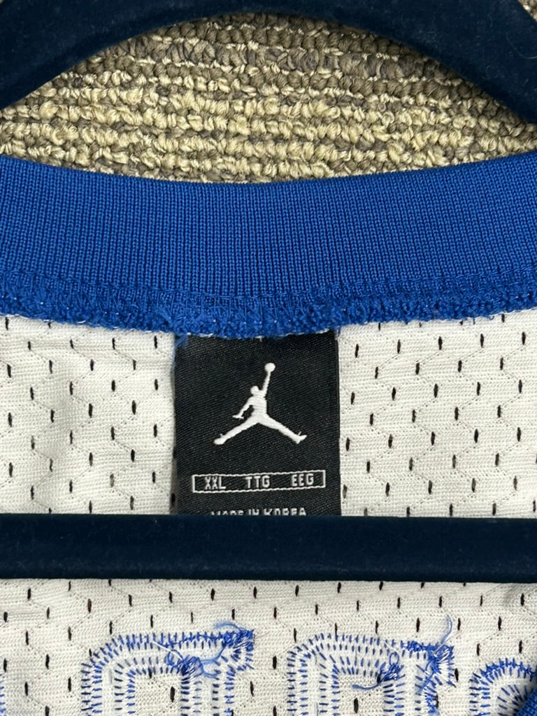 Michael Jordan Laney High School 1980 TAG Jumpman Swingman Jersey White Sewn 2XL