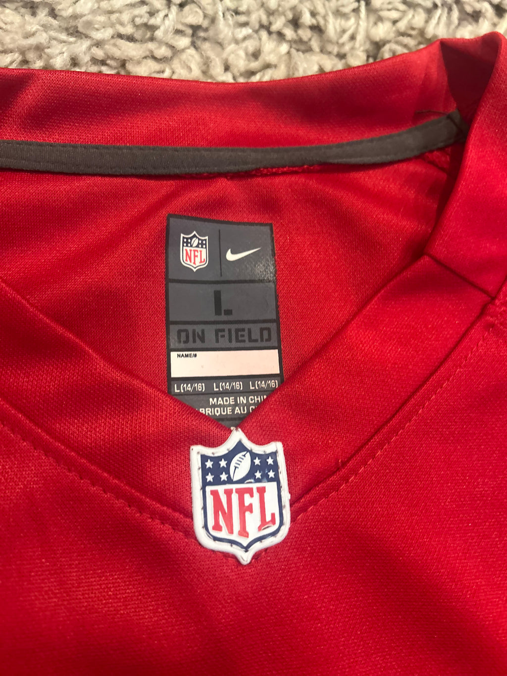 San Francisco 49ers Jersey Youth Large Alex Smith #11 Nike NFL Football Red Home