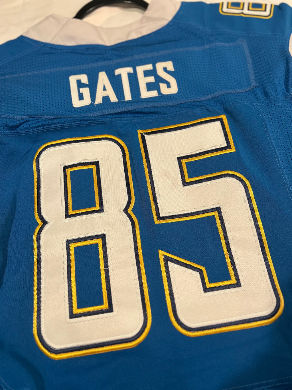Nike On Field NFL San Diego Chargers Antonio Gates #85 Jersey Size 52 Powder Blue