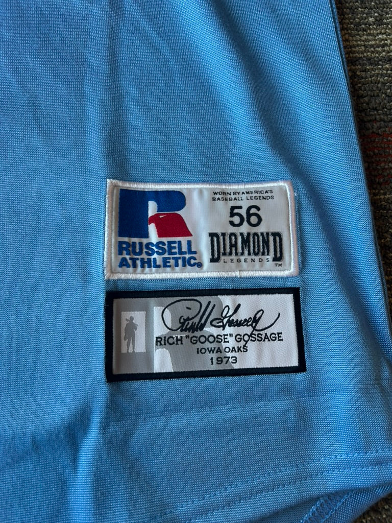 Iowa Oaks Minor League Goose Gossage 1973 Baseball Jersey Sz 56 3XL New w Tags