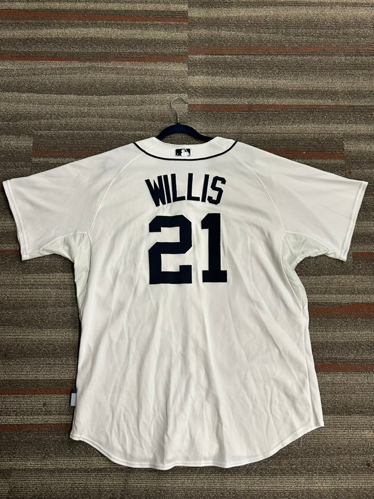 Vintage Detroit Tigers Dontrelle Willis Majestic Authentic Sz 52 Jersey White