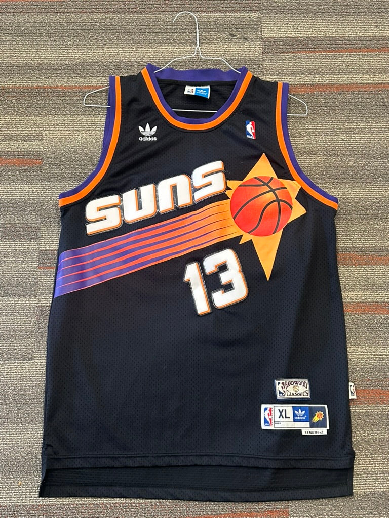 Phoenix Suns Steve Nash Hardwood Classics Black Jersey Size XL Adidas #13 NBA