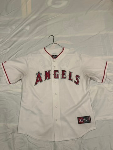 Majestic Los Angeles Angels Albert Pujols #5 White Jersey Men's Size Large