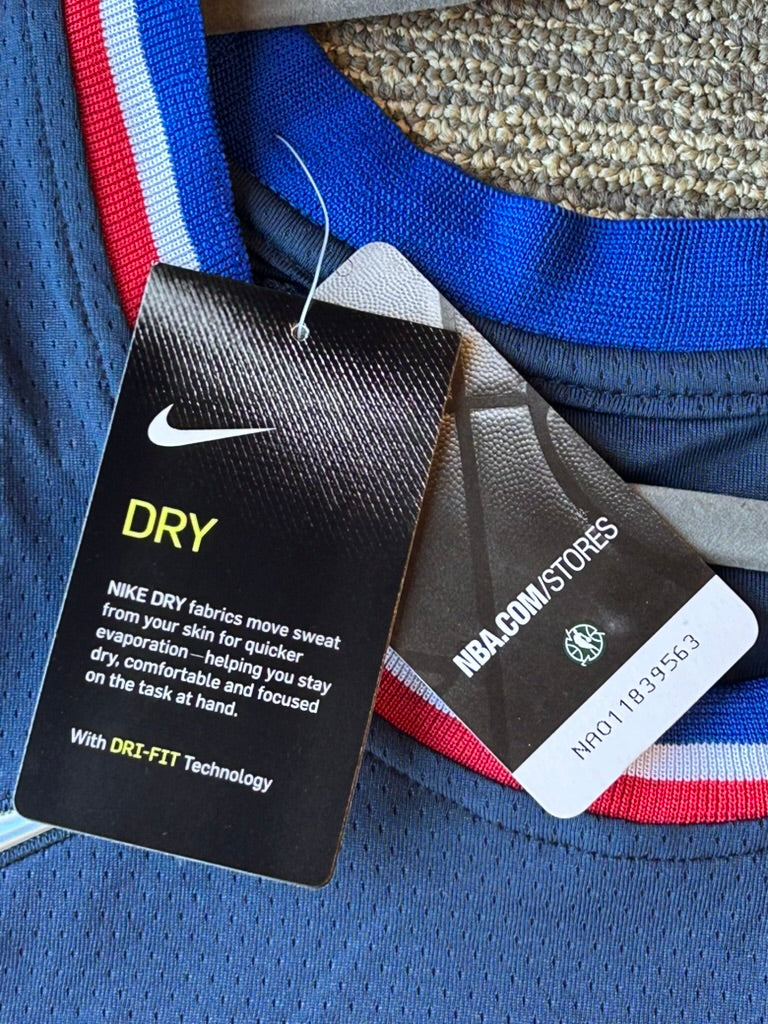 Nike NBA James Harden Sixers Sz 50 L/XL Jersey NWT Icon Edition 75th Aniv Crypto