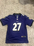 Nike Baltimore Ravens NFL Jersey #27 Ray Rice Youth Large (14-16) Purple Sewn