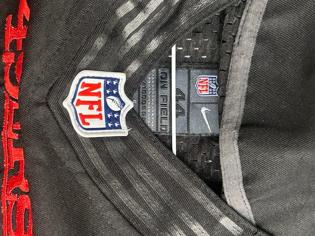 San Francisco 49ers Carlos Hyde Black Sz 44 M/L Jersey Nike NFL Players #28