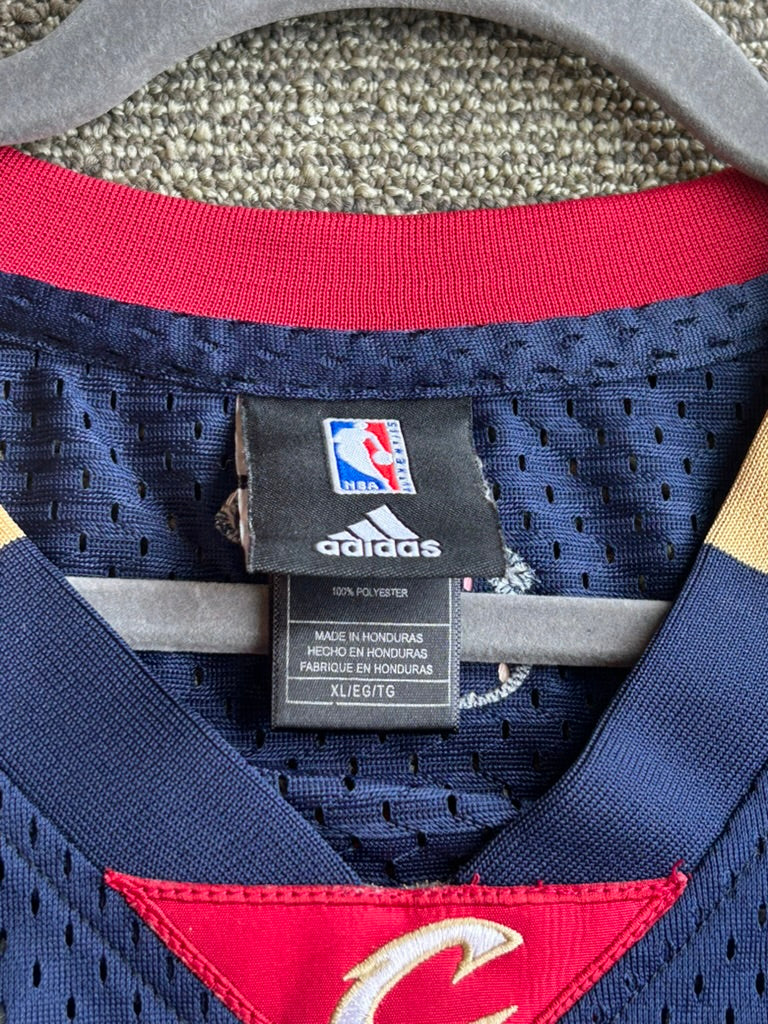 Vtg Adidas Authentic LeBron James Cleveland Cavaliers NBA Jersey XL Alternate