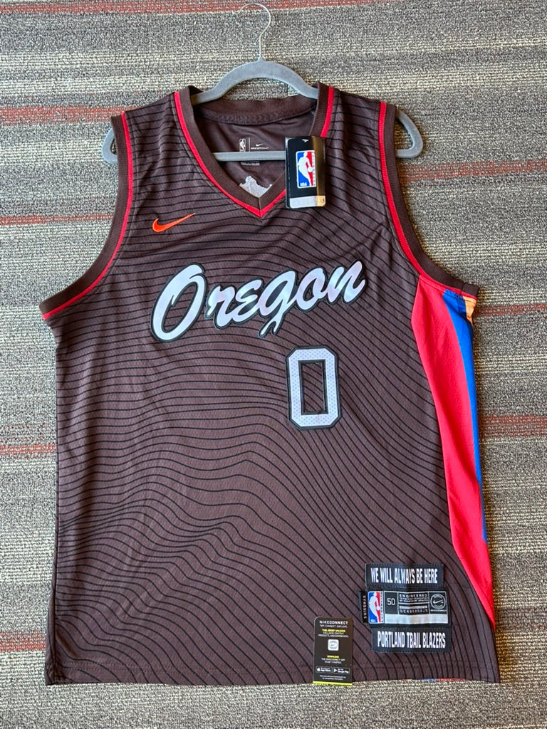 Damian Lillard Portland Trail Blazers City Edition Oregon Nike Jersey Sz 50 NWT