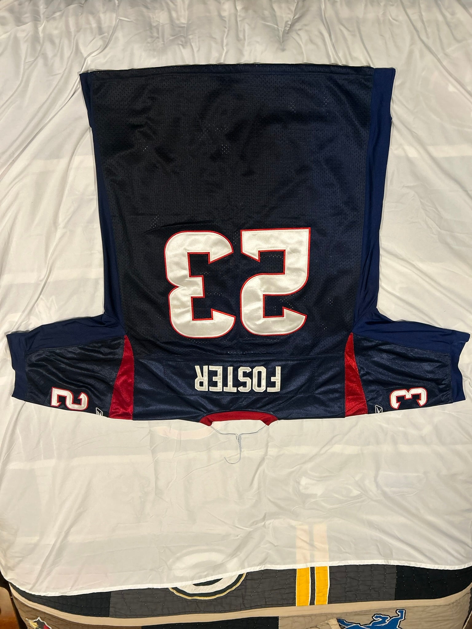 NFL Houston Texans Jersey Arian Foster On Field Reebok Jersey Sz 56 Navy Vintage