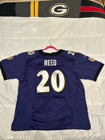 Nike Baltimore Ravens #20 Ed Reed NFL Onfield Jersey Mens Sz 52 Stitched Purple