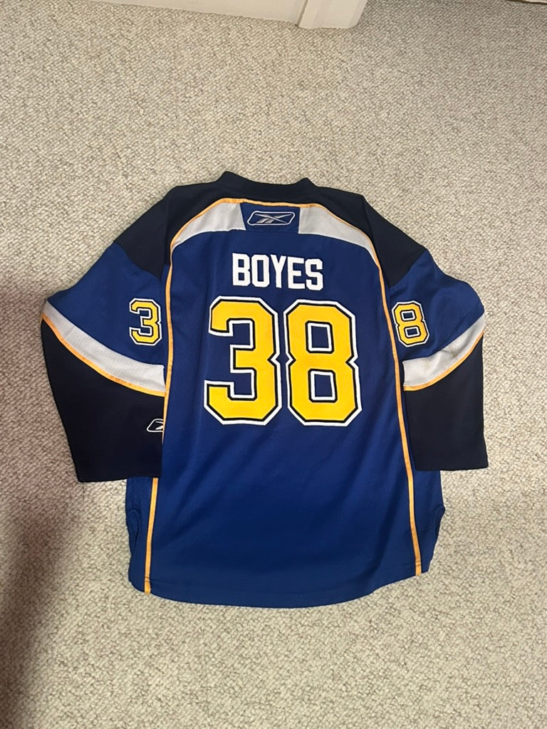 Reebok St Louis Blues Brad Boyes Jersey Youth L/XL Blue NHL Hockey Authentic