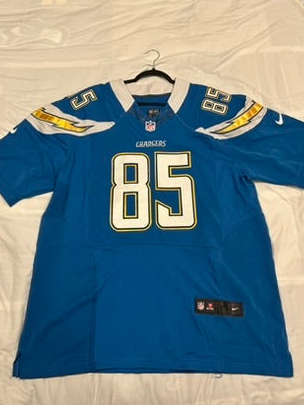 Nike On Field NFL San Diego Chargers Antonio Gates #85 Jersey Size 52 Powder Blue
