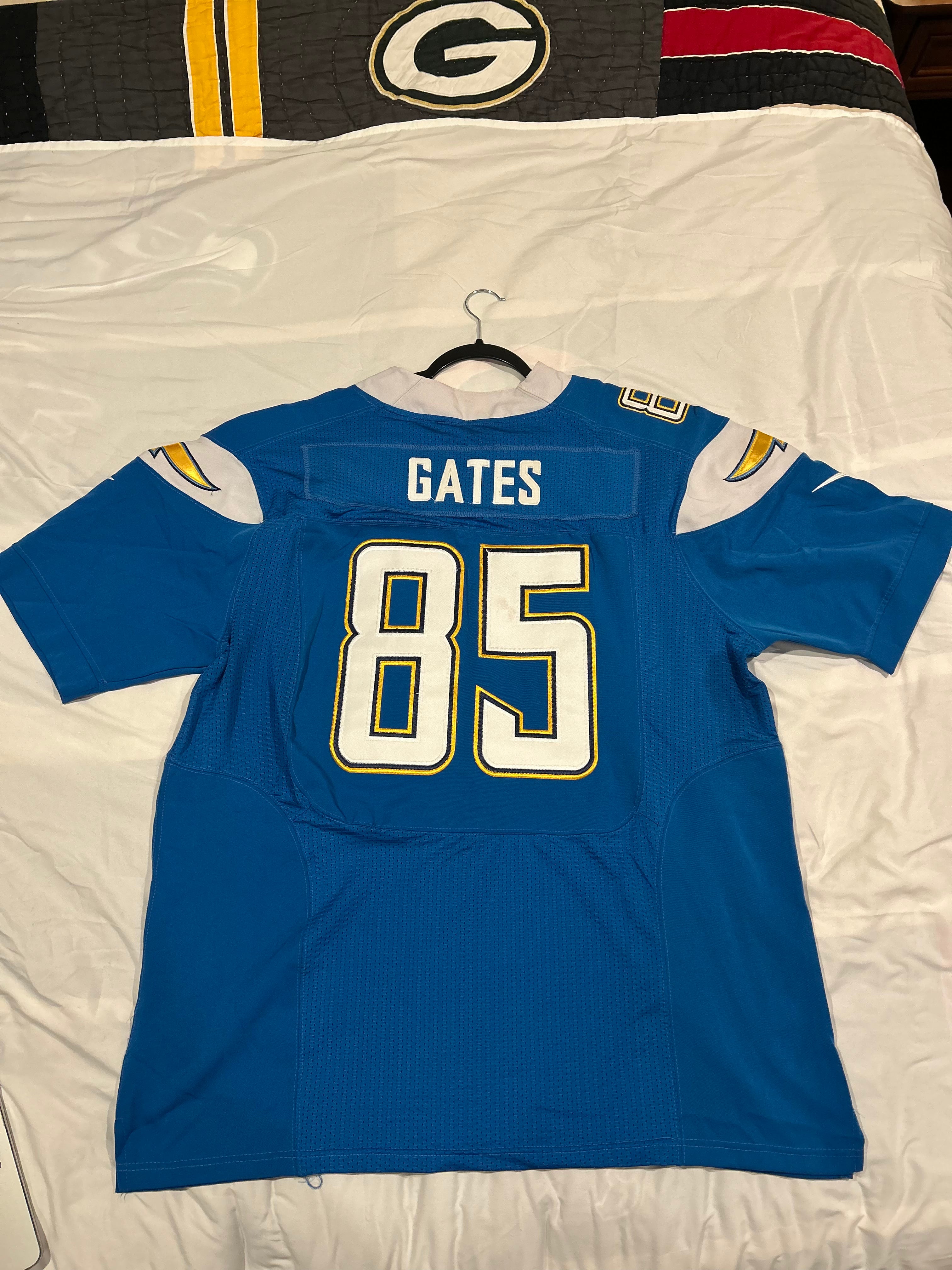 Nike On Field NFL San Diego Chargers Antonio Gates #85 Jersey Size 52 Powder Blue