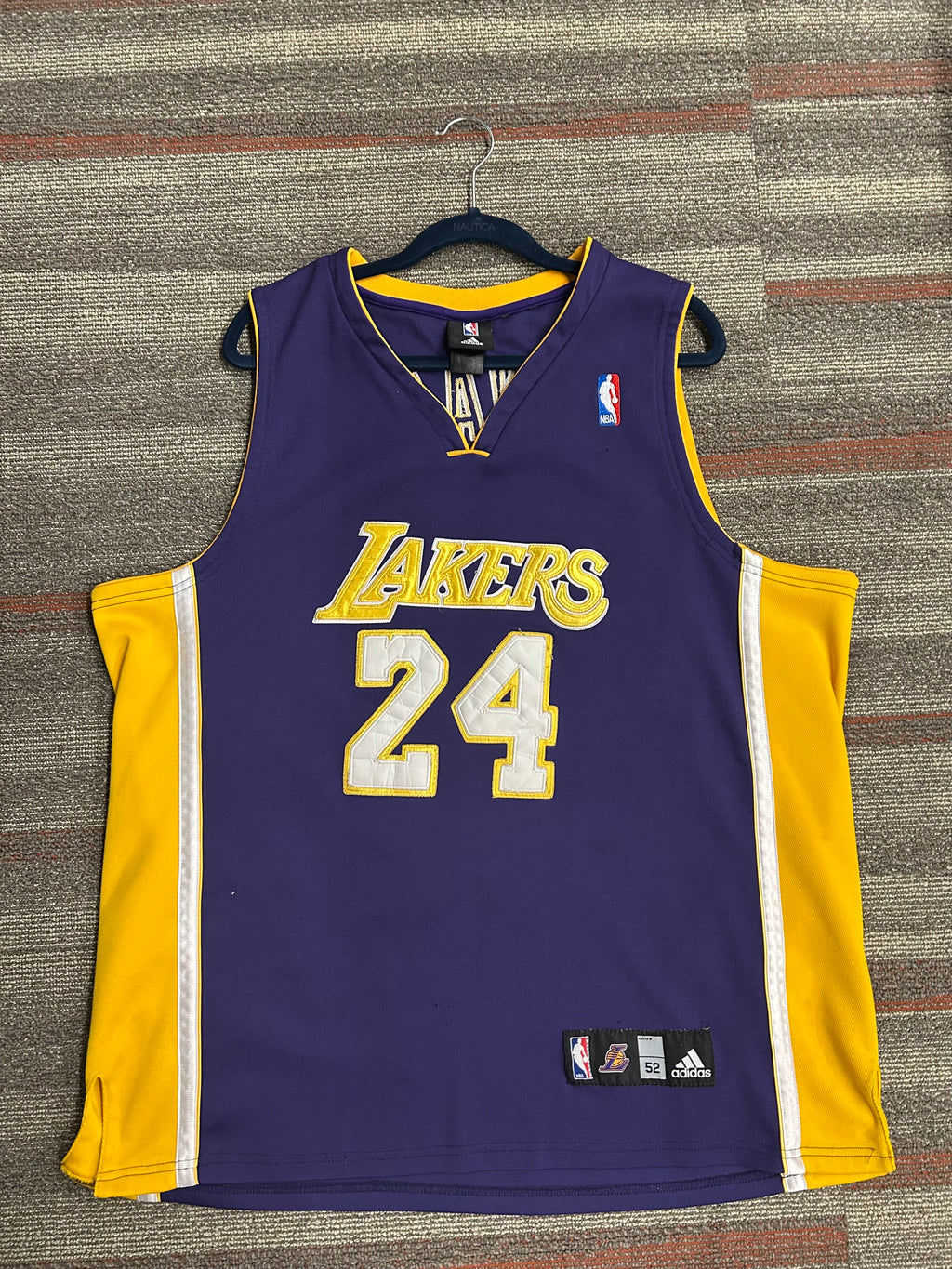 Kobe Bryant Los Angeles Lakers Jersey #24 Adidas Mens 52 XL Purple Vintage