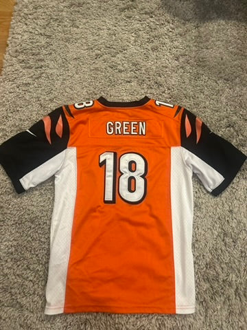 A.J Green Nike Cincinnati Bengals Jersey Youth Large Orange On Field Authentic