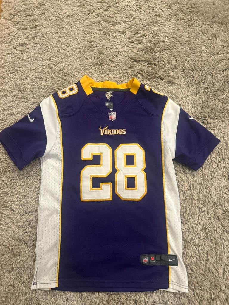 NFL Nike On Field Jersey Adrian Peterson Minnesota Vikings Youth L 14/16 Sewn