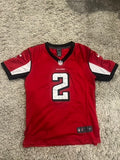 Atlanta Falcons Football Jersey Matt Ryan #2 Youth Size Large Nike Red On Field
