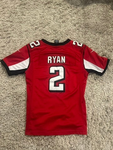 Atlanta Falcons Football Jersey Matt Ryan #2 Youth Size Large Nike Red On Field