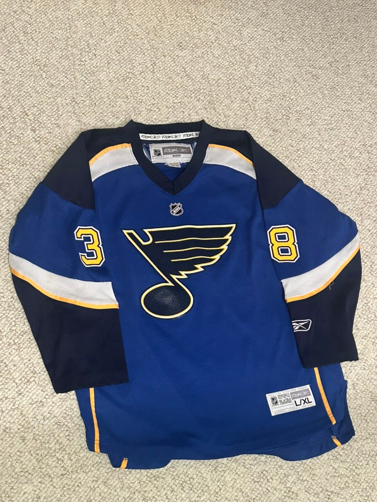 Reebok St Louis Blues Brad Boyes Jersey Youth L/XL Blue NHL Hockey Authentic